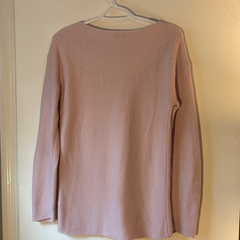 Talbots Light Pink Ribbed Knit Top - Picture 8 of 12